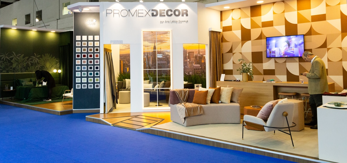Estande da Promex Decor na Hospitality Business Fair Estande da Promex Decor na Hospitality Business Fair